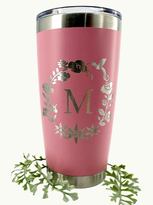 20 oz Laser-engraved Monogram Tumbler