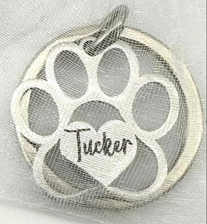 Pawprint Necklace or Keychain