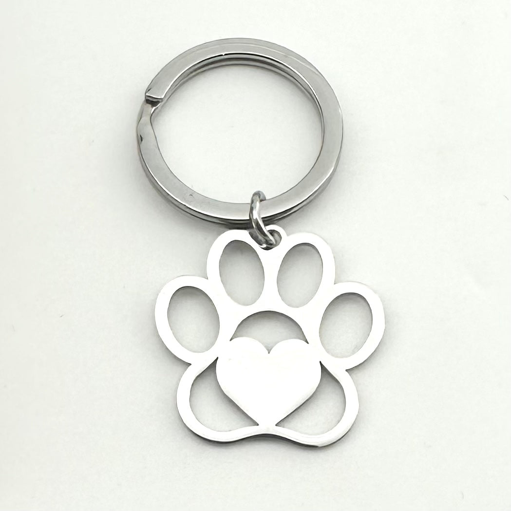 Pawprint Necklace or Keychain